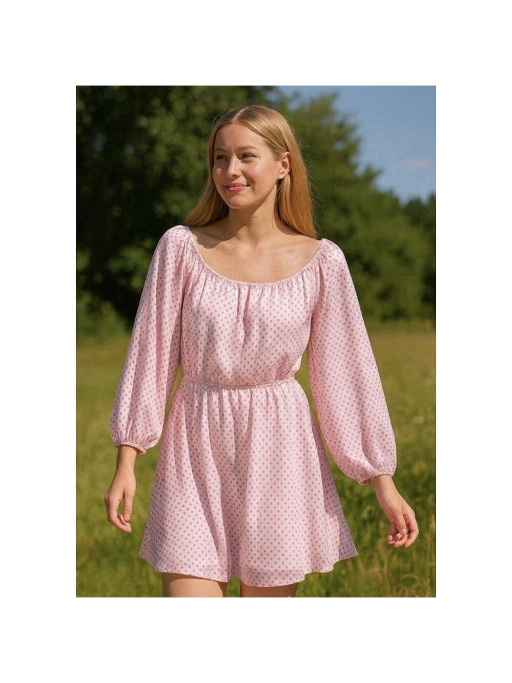 Lovers + Friends Revolve Lipstick Dot Pink Polka Dot Mini Dress MED Preppy Party